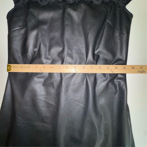 Kensie Dress Womens Size 2 Black Shift Knee Length Cap Sleeve Lace Yoke Goth - Picture 13 of 13